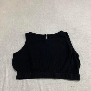 No brand Black crop top Size women Medium. SKU641